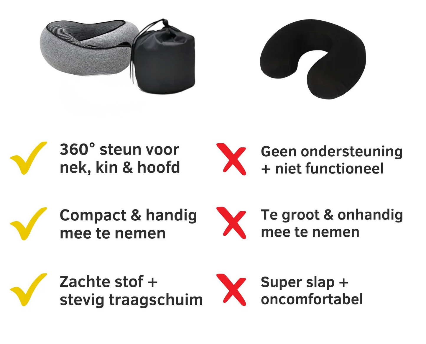 Reiskussen met neksteun